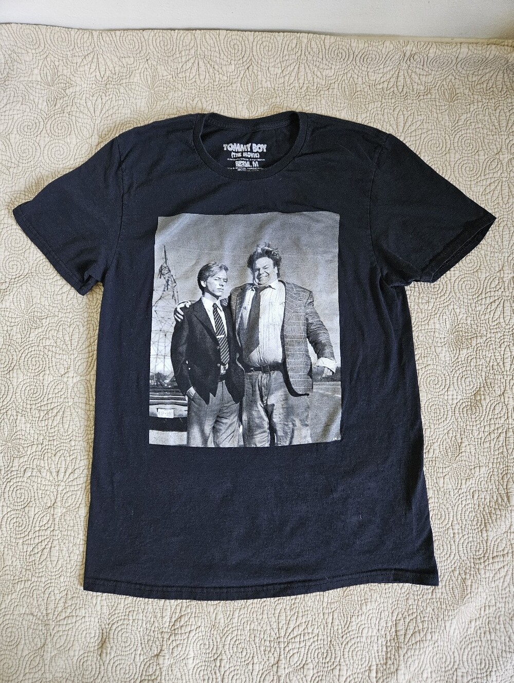 TOMMY BOY (The Movie) Men's Black T-Shirt , Size Medium